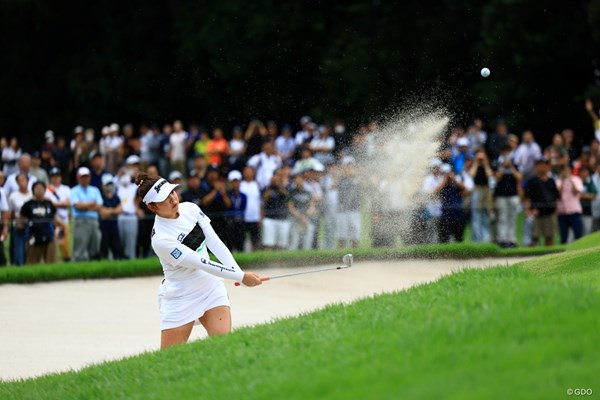 2024年 日本女子オープンゴルフ選手権 最終日 山下美夢有 ナイスバンカーショット