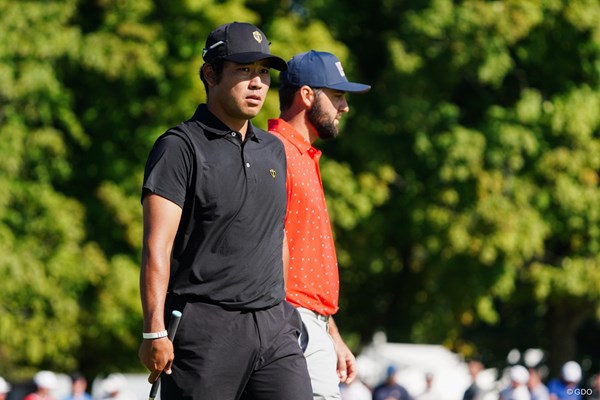 2024年 プレジデンツカップ 4日目 松山英樹 スコッティ・シェフラー 世界1位と