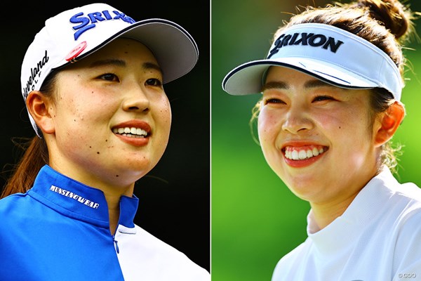 2024年 竹田麗央 山下美夢有 米ツアーに挑戦する竹田麗央（左）と山下美夢有