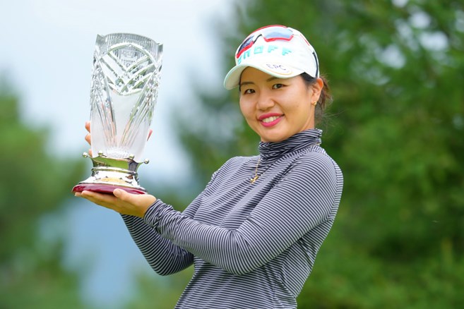 黄アルムが16年ぶり下部ツアー3勝目 2位に與語優奈、浜崎未来、山本景子