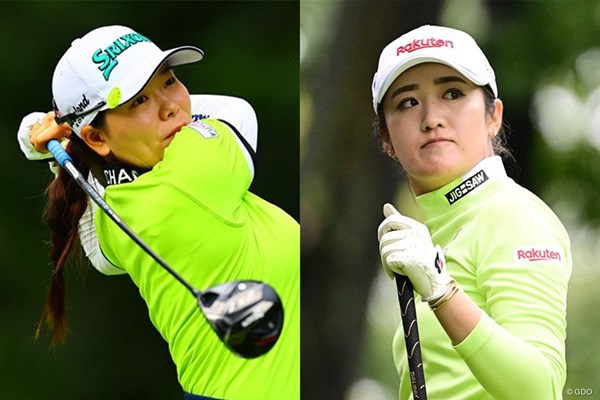 2024年 ビュイックLPGA上海 2日目 勝みなみと稲見萌寧が同組でティオフした