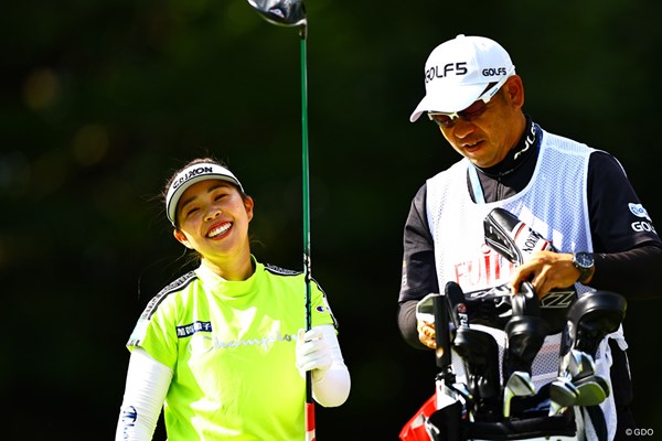 2024年 富士通レディース 初日 山下美夢有 笑顔が良く似合う