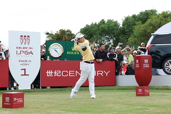 2024年 ビュイックLPGA上海  最終日 西郷真央 西郷真央はアウエーの雰囲気に包まれながら最終組でプレー(Zhe Ji/Getty Images)