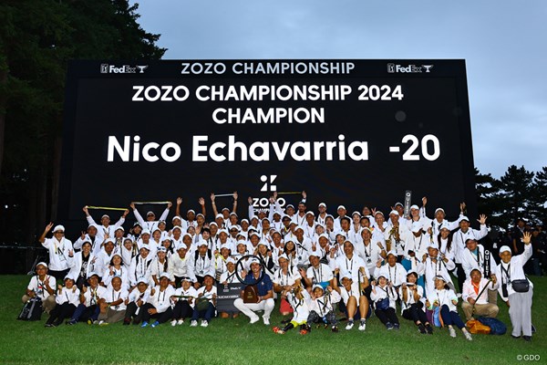 2024年 ZOZOチャンピオンシップ 4日目 最後の表彰式 ZOZOチャンピオンシップの第6回大会も多くのボランティアに支えられた