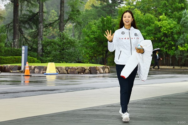 2024年 TOTOジャパンクラシック 3日目 金澤志奈 雨でも爽やかです