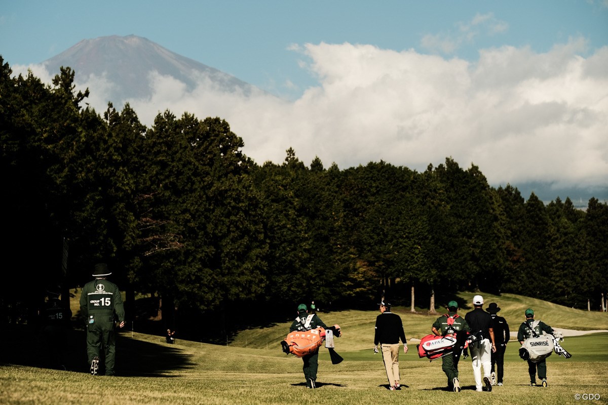 2024年 三井住友VISA太平洋マスターズ 初日 富士山