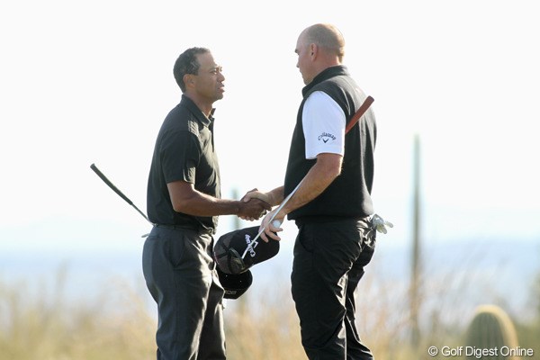 2011年 WGCアクセンチュアマッチプレー選手権 初日 タイガー・ウッズ＆トーマス・ビヨーン