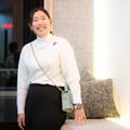 イベントに参加した女子プロの荒川怜郁。シャウフェレの言葉を熱心に聞くも、「もっと英語を勉強しておけば良かった」とも（撮影：落合隆仁）