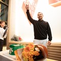 10月25日に31歳になったシャウフェレ。笑顔で締めくくり、来年の活躍を誓った（撮影：落合隆仁）