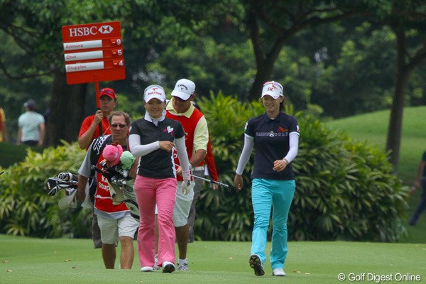 2011年 HSBC女子チャンピオンズ 2日目 有村智恵＆チェ・ナヨン