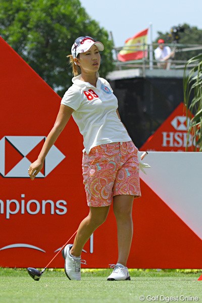 上田桃子 2011年 HSBC女子チャンピオンズ 大きく後退した上田桃子。最終日に“らしさ”を見せてほしい