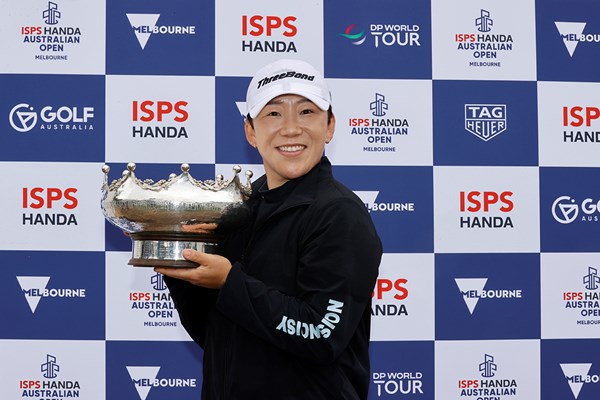 2025年 ISPS HANDA オーストラリア女子オープン 最終日 申ジエ 申ジエが2013年以来の大会2勝目（Darrian Traynor／Getty Images)