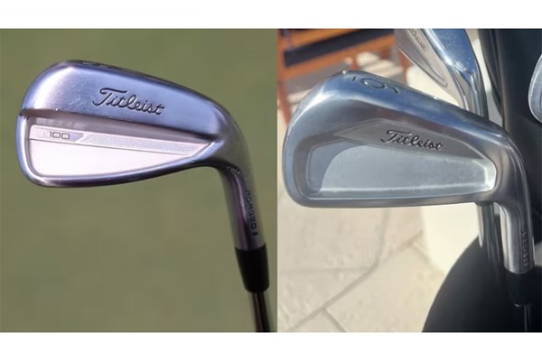 2024年 ヒーローワールドチャレンジ 事前 ウィンダム・クラーク 左が使っていたT100、右が新たな632.DUB（提供GolfWRX）