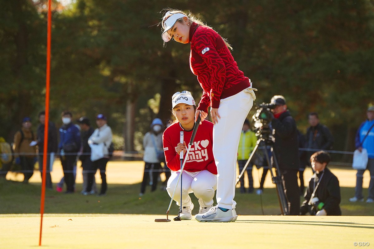 2024年 Hitachi 3Tours Championship 初日 佐久間朱莉 桑木志帆