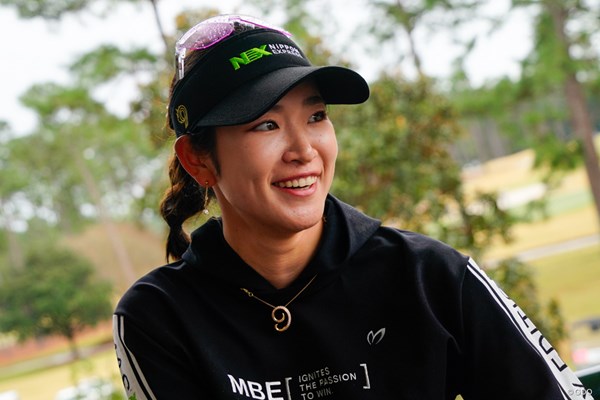 来季の米女子下部ツアー参戦に意欲を口にした原英莉花