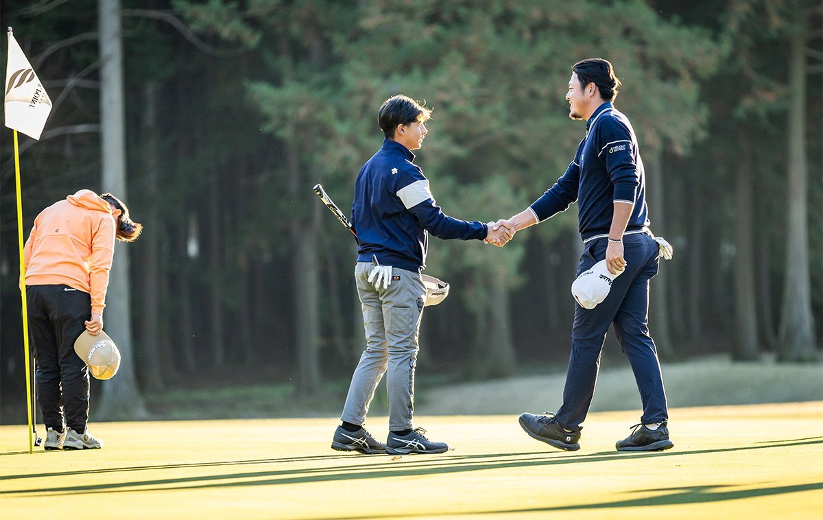 2024年 フジクラ特集 中学生2人と回った幡地隆寛。「彼らがプロになってくると思うと楽しみ」