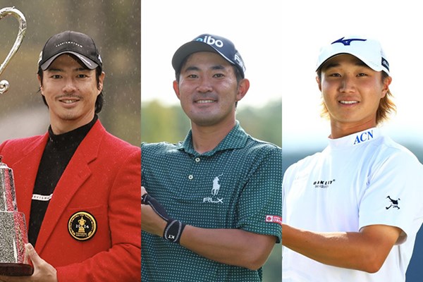 国内男子 10大ニュース 左から石川遼、金谷拓実、平田憲聖。国内男子ツアーを盛り上げた