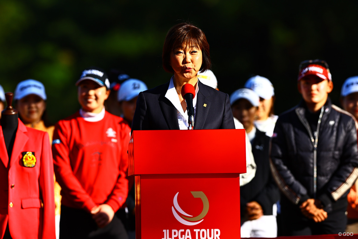 小林浩美会長のJLPGA会長続投が内定した ※撮影は2024年JLPGAツアーチャンピオンシップ