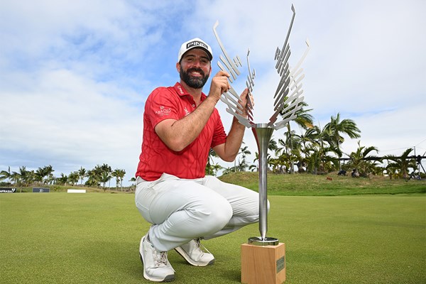 2025年 アフラシアバンク モーリシャスオープン 最終日 ジョン・パリー 14年ぶりの復活優勝を飾ったジョン・パリー（Stuart Franklin/Getty Images）