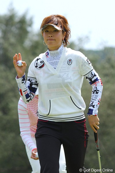 2011年 ダイキンオーキッドレディスゴルフトーナメント 初日 森田理香子 それはフェリックス君じゃないですか、理香子さん