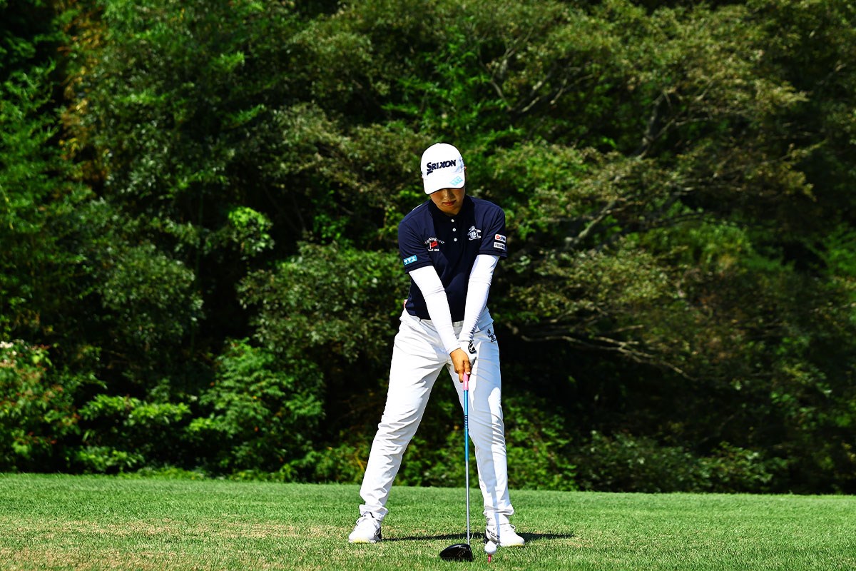 竹田の最新スイングをCHECK ！（横にスライドしてご覧ください） 飛ばし屋の渡邉が絶賛するスイング