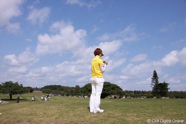 2011年 ダイキンオーキッドレディスゴルフトーナメント 最終日 森田理香子 森田理香子は5位タイ。もう少しで一流選手に届きそうな存在だが…