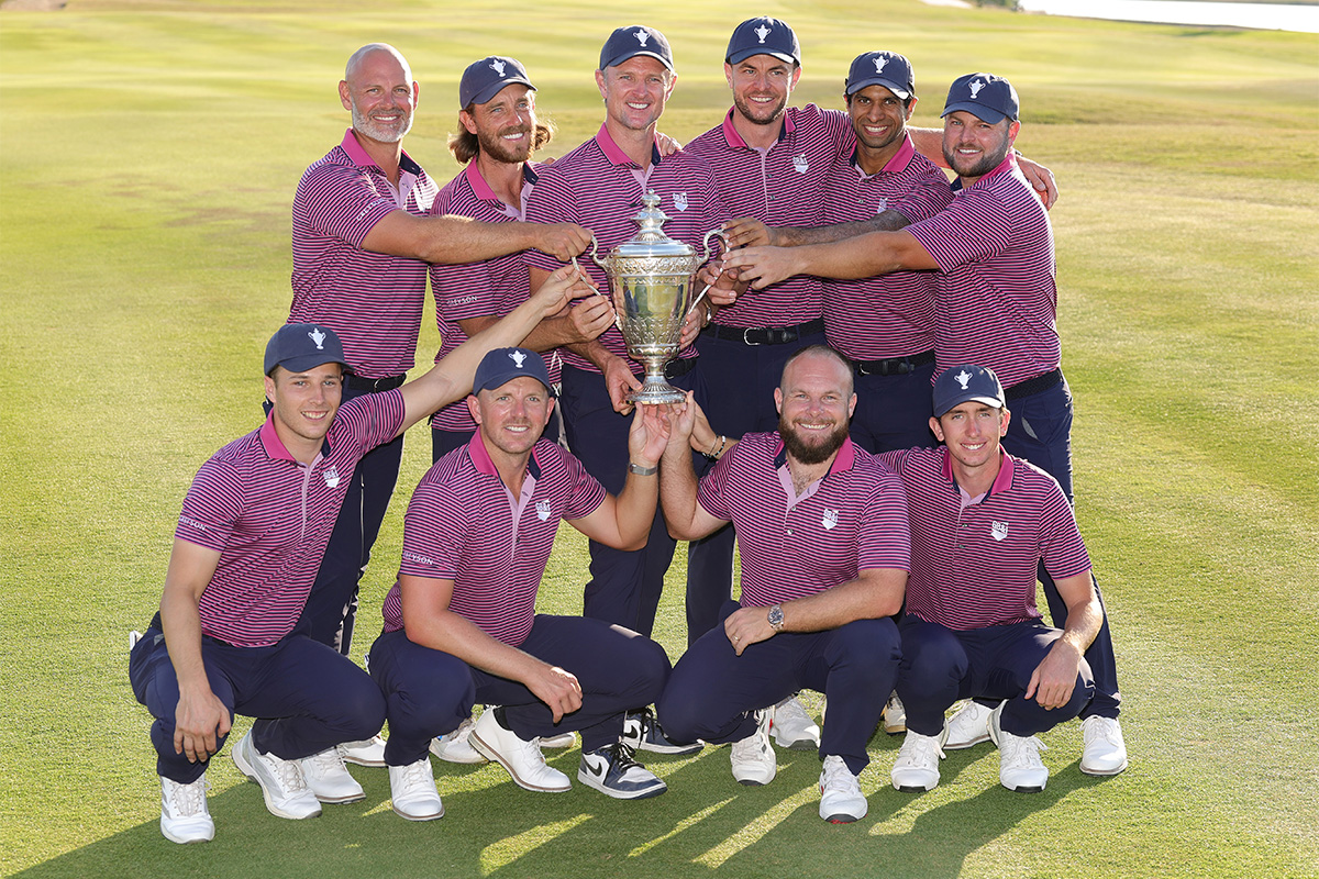 欧州大陸に完勝した英国&アイルランドのメンバー(Richard Heathcote/Getty Images)