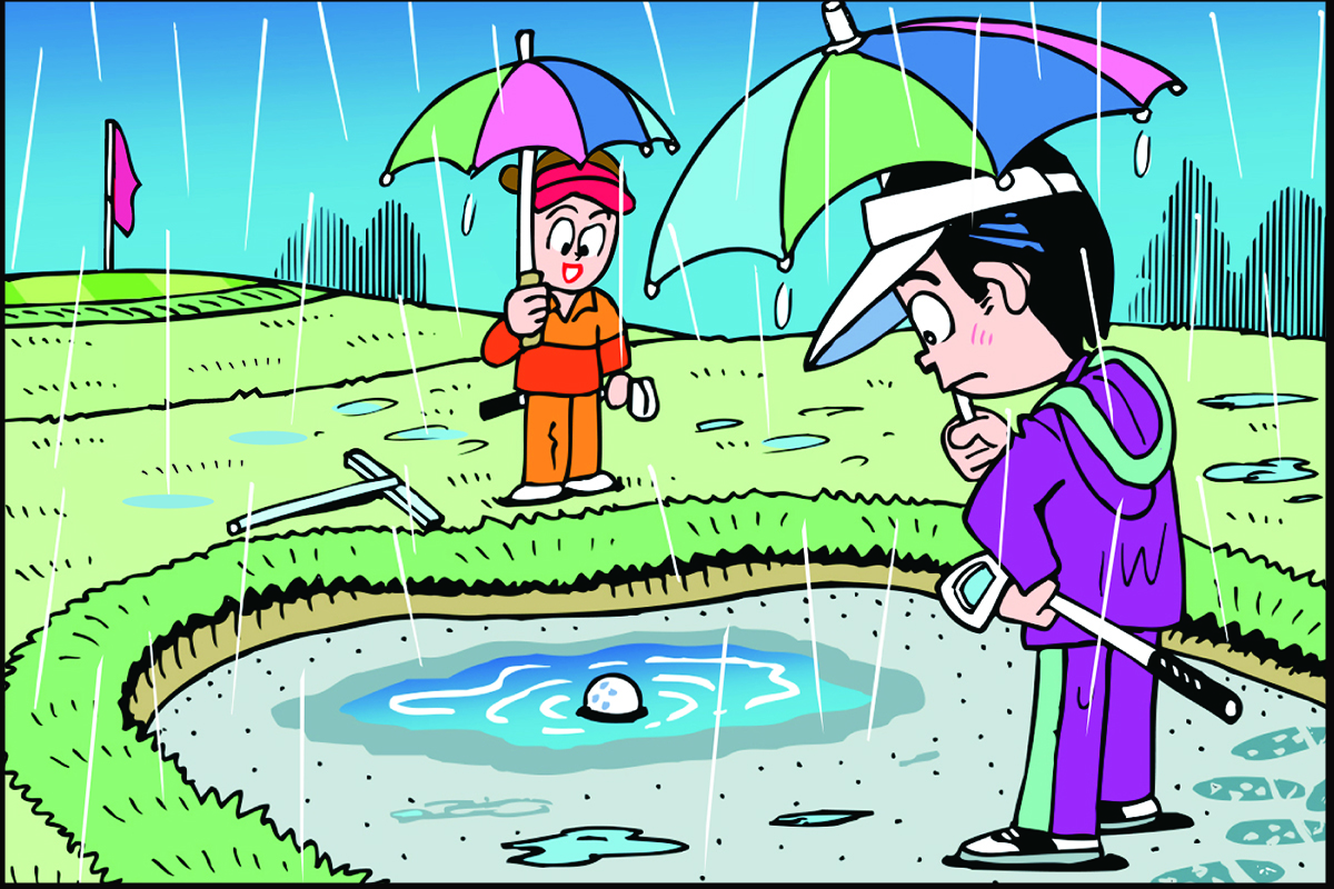 バンカーの水たまりにボールが入った。救済できるよね？どうやるんだっけ？／ルールQ&A