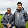 ヒロ福田（左）と赤根将之。日々情熱を注ぎながら日本シャフトの米国市場を支える