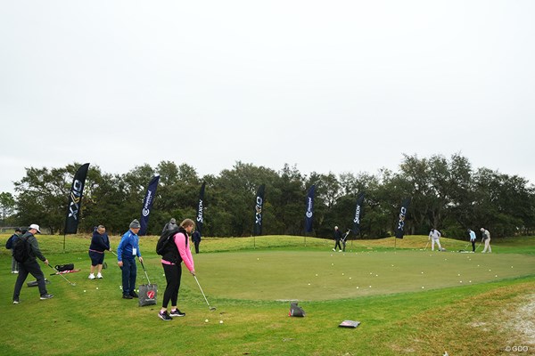 2025年 PGAショー DEMO DAY アプローチグリーン アプローチグリーンではスリクソンのウェッジ試打も