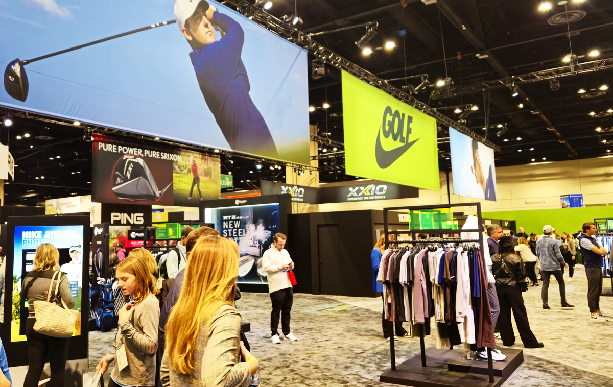 2025年 日本シャフト特集 様々なブースはどれひとつ同じようなものがなく、それぞれ個性的。ゴルフという分野の奥深さを改めて感じた