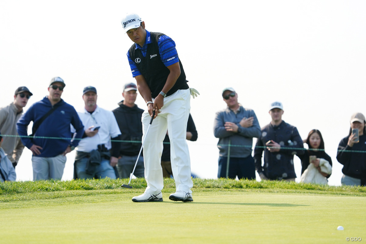 前半は長いバーディパットを沈めて勢いに乗った