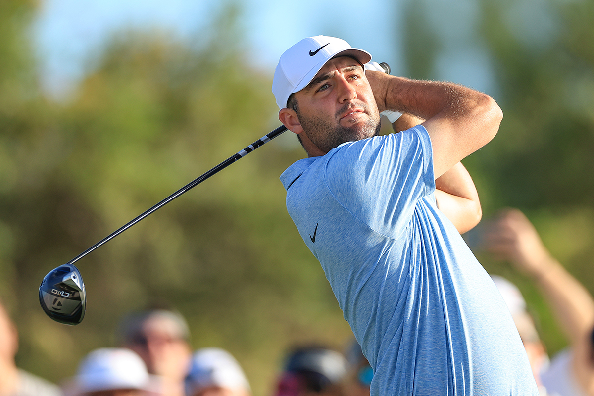 2025年初戦を迎えるスコッティ・シェフラー※撮影は昨年12月「ヒーロー ワールドチャレンジ」