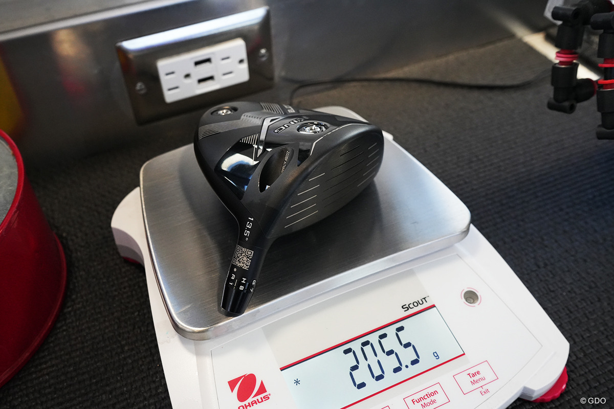 ヘッドの重さは205.5g