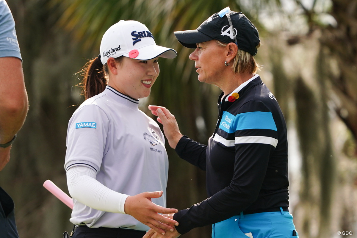 貴重な18ホール 2025年 ヒルトン・グランドバケーションズ トーナメント・オブ・チャンピオンズ 最終日 竹田麗央 アニカ・ソレンスタム