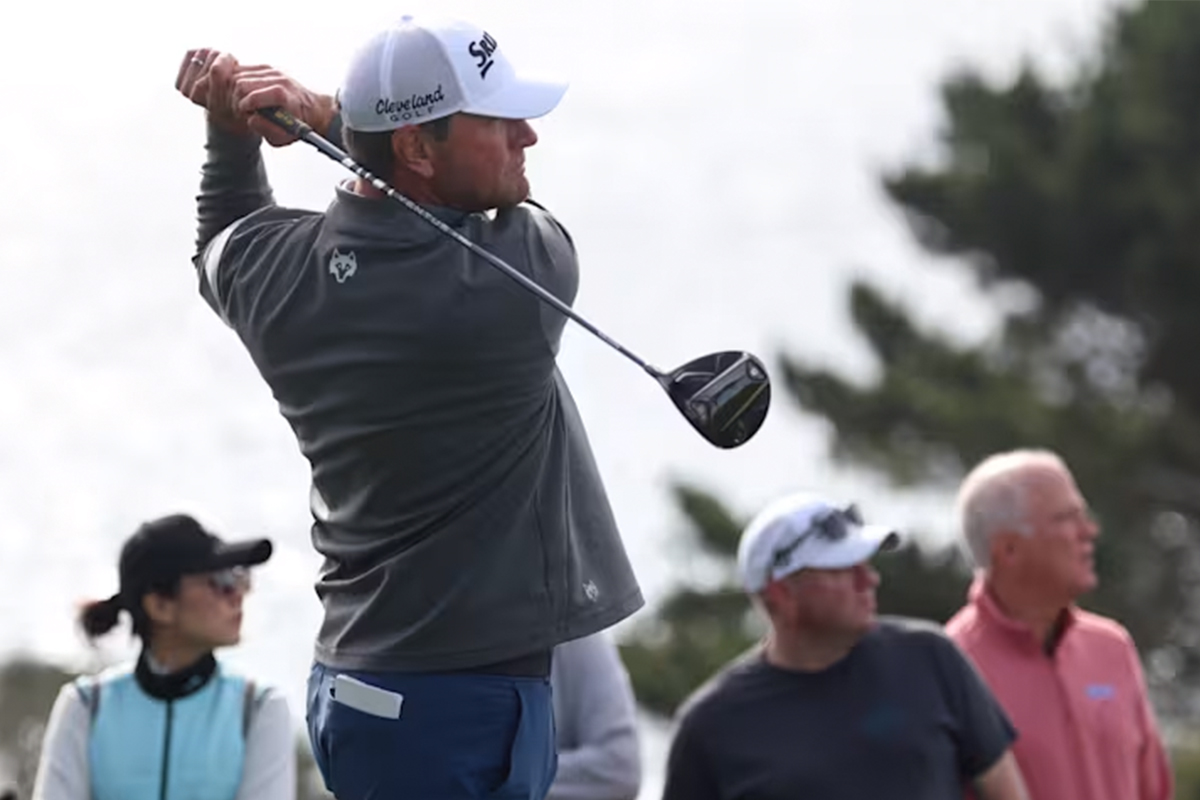 ルーカス・グローバーは新しい「スリクソンZXi LSドライバー」で復調(Jed Jacobsohn/Getty Images)