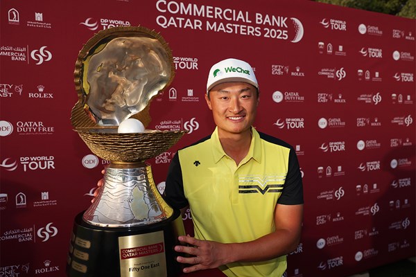 2025年 コマーシャルバンク カタールマスターズ 最終日 李昊桐 欧州ツアー4勝目を挙げた李昊桐（Warren Little/Getty Images）