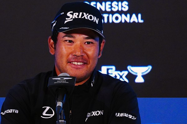 松山英樹は試合前の公式会見に出席した