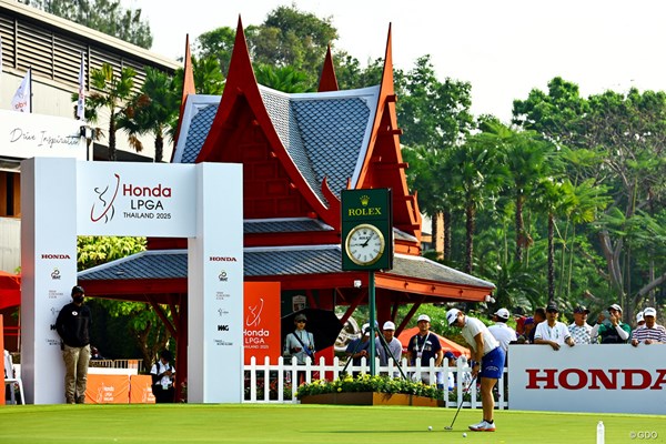 2025年 ホンダ LPGAタイランド 最終日 岩井明愛 スタート15分前