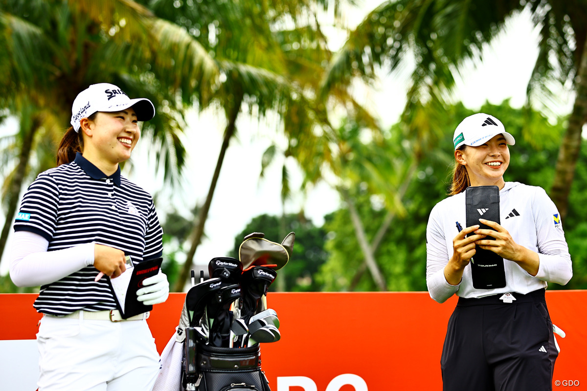 渋野と回るのは初めて、かも？