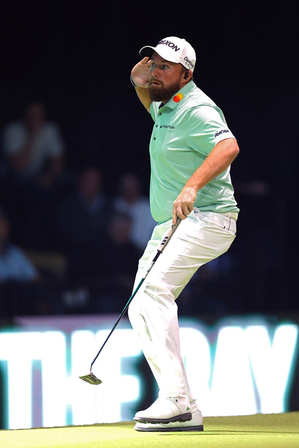 2025年 TGL 第12戦 シェーン・ローリー 両チームがハンマーを使った9番でシェーン・ローリーがイーグルパットを決めて流れをつかんだ（TGL）