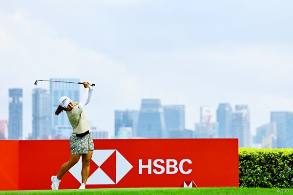 2025年 HSBC女子世界選手権 3日目 畑岡奈紗 金融街を背に