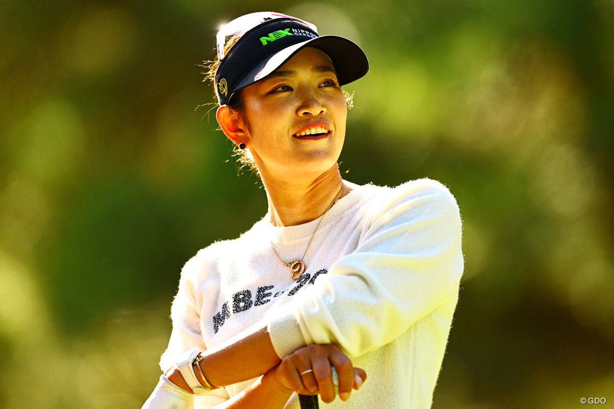 原英莉花は第1ラウンドの終盤に後退した ※撮影は2024年JLPGAツアーチャンピオンシップ