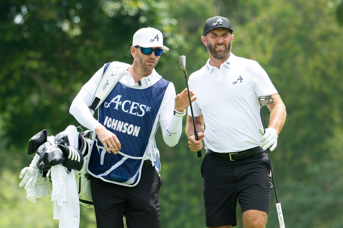 LIVゴルフ4勝目のかかるダスティン・ジョンソンが首位をキープ(Charles Laberge/LIV Golf)