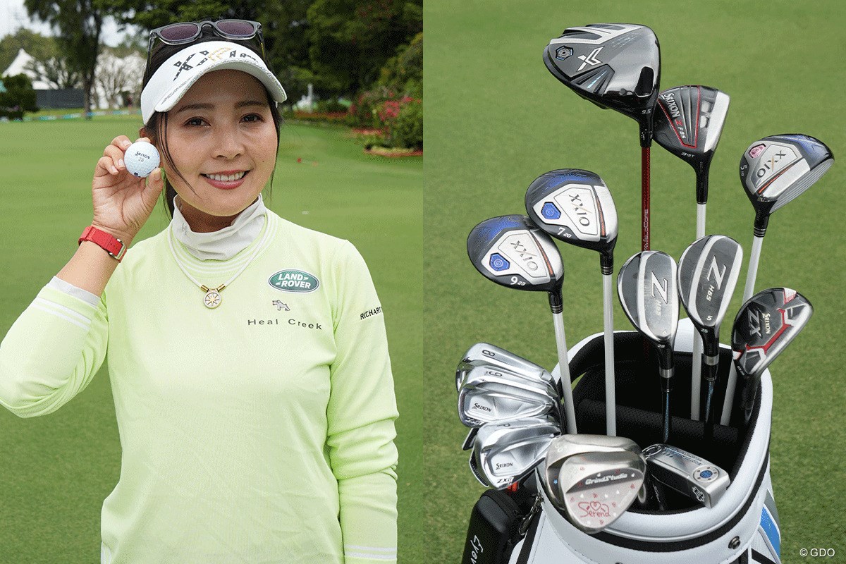 2025年 Vポイント×SMBC レディスゴルフトーナメント 事前 青木瀬令奈＆バッグ
