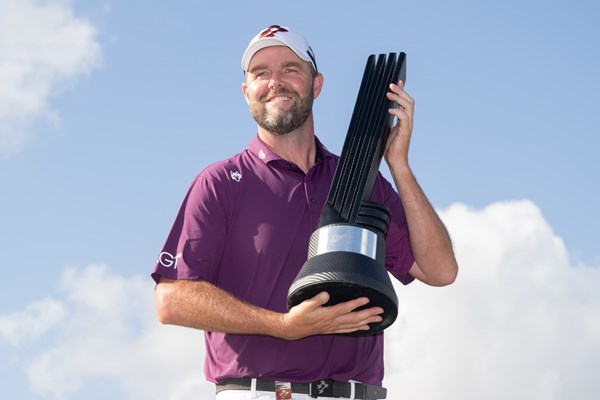 逆転でLIV初優勝を遂げたマーク・レイシュマン. (Charles Laberge/LIV Golf)