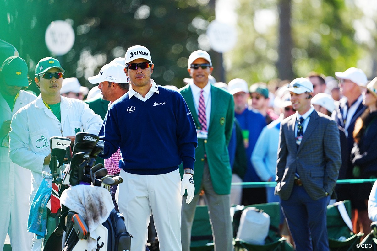 予選ラウンドでデシャンボー、ローリーと同組になった松山英樹