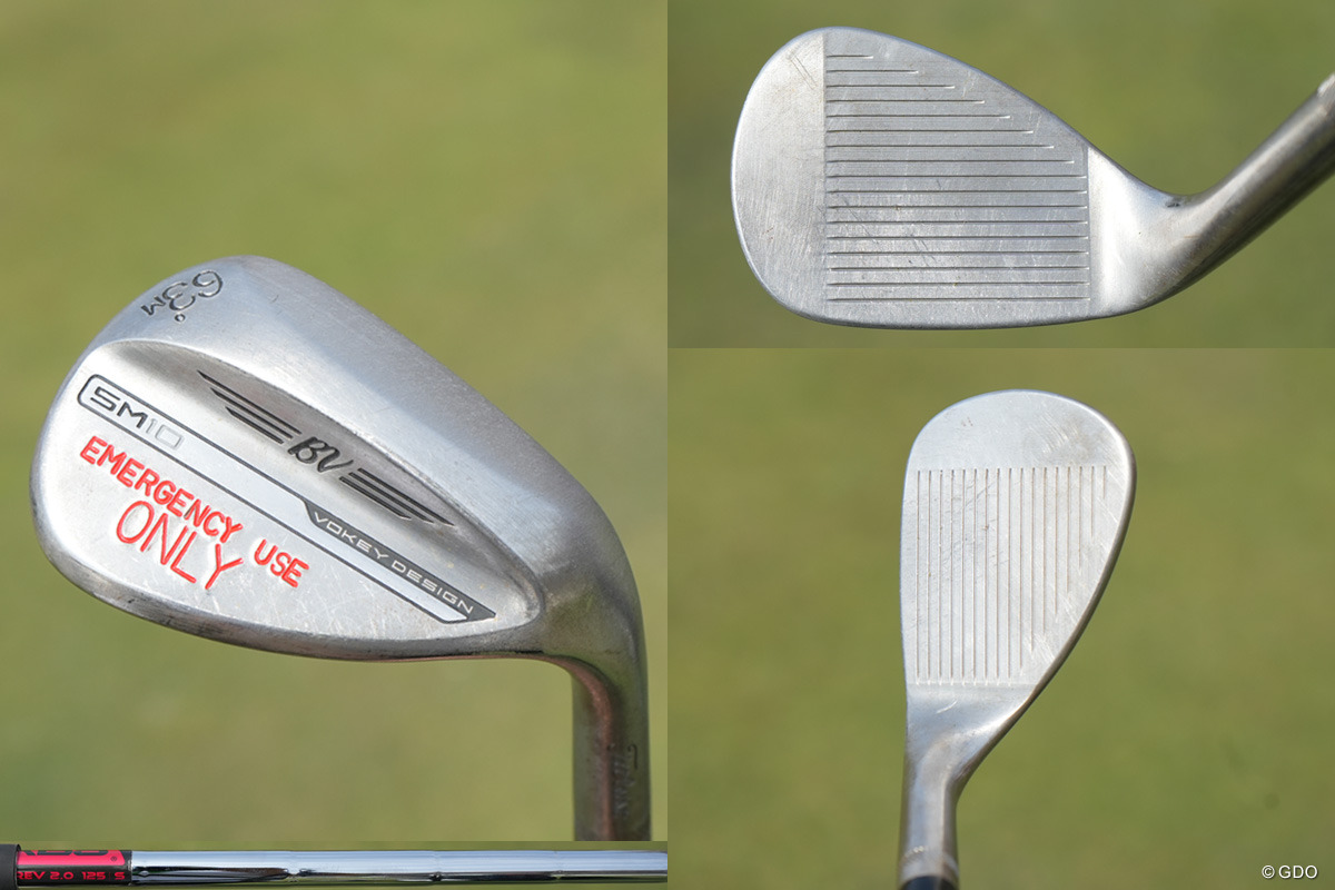 63度のロフトを1度立たせている