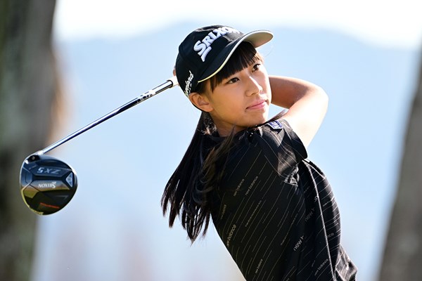 首位発進した上久保実咲※撮影は2023年プロテスト（Atsushi Tomura JLPGA via Getty Images）
