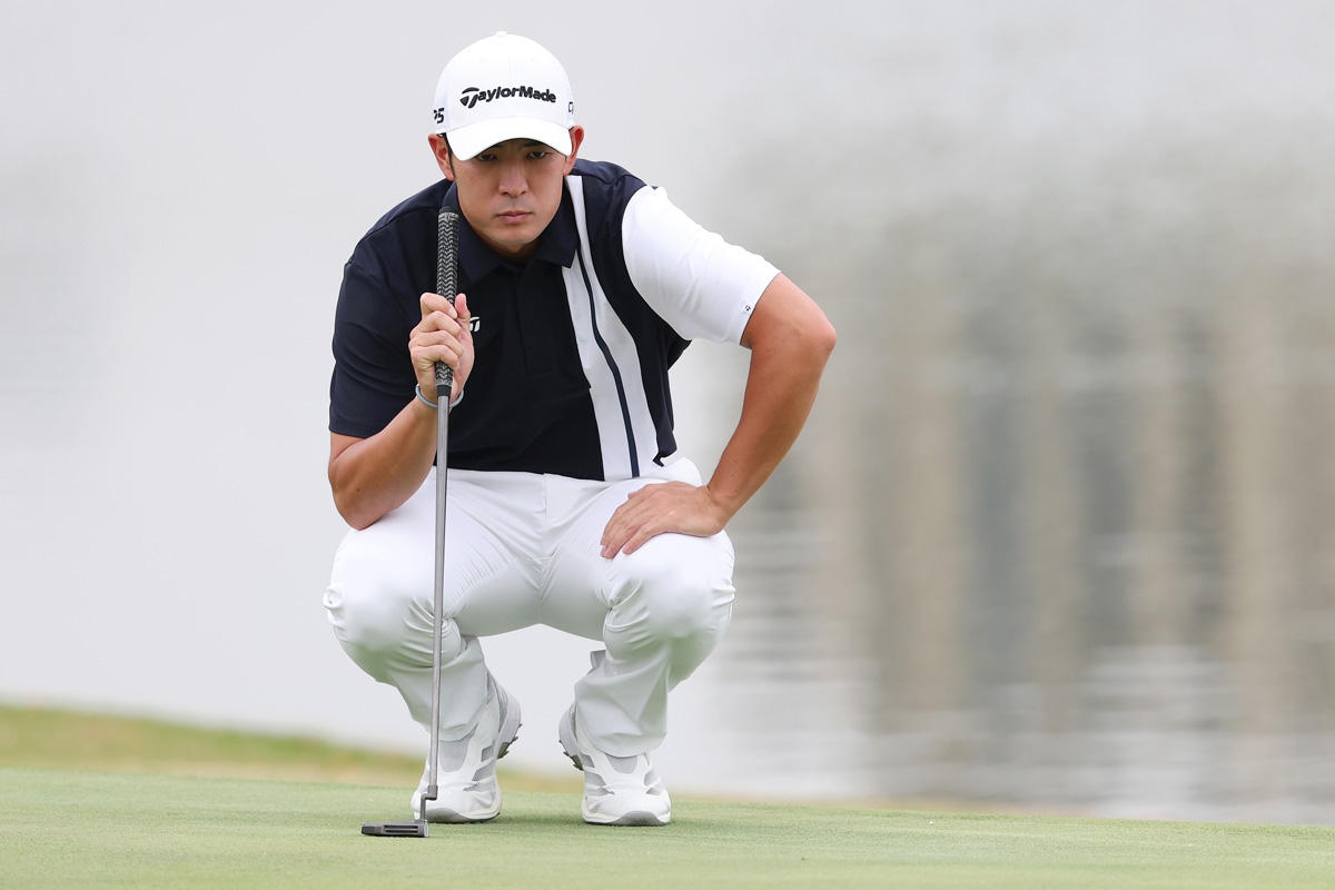 中島啓太は初日「74」。暫定91位と出遅れた(Lintao Zhang/Getty Images)